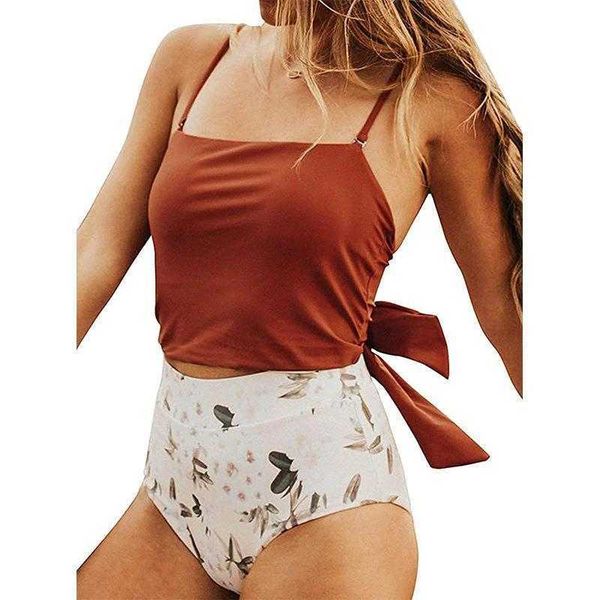 split womens swimwear adjustable swimsuit high waist swimming trunks bikini, White;black
split womens swimwear adjustable swimsuit high waist swimming trunks bikini, White;black