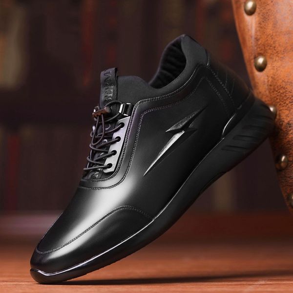 dress shoes 2023 men s vulcanize men casual pu leather design height increase 6 8cm gym business fashion male sneakers 230504, Black
dress shoes 2023 men s vulcanize men casual pu leather design height increase 6 8cm gym business fashion male sneakers 230504, Black