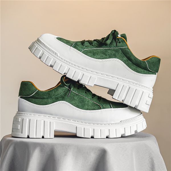 dress shoes platform men thick sole skateboarding man sneakers breathable lace up walking trainers chaussure homme 230505, Black
dress shoes platform men thick sole skateboarding man sneakers breathable lace up walking trainers chaussure homme 230505, Black