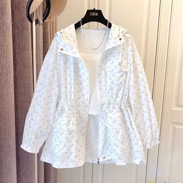 women's jackets korean print mid-length sun protection clothing women cardigan jacket hooded spring summer zipper windbreaker female 23, Black;brown
women's jackets korean print mid-length sun protection clothing women cardigan jacket hooded spring summer zipper windbreaker female 23, Black;brown