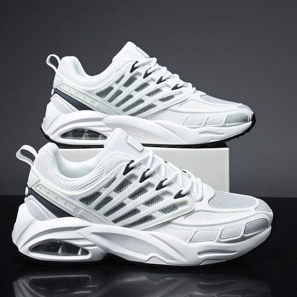 shoes for men breathable tennis shoes big size non-slip running shoes lightweight footwear cushioned sneaker, Black 
shoes for men breathable tennis shoes big size non-slip running shoes lightweight footwear cushioned sneaker, Black