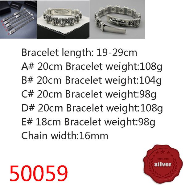 50059 hip hop s925 sterling silver bracelet punk style personalized youth dominant sword cross flower letter jewelry couple popular accessor, Golden;silver
50059 hip hop s925 sterling silver bracelet punk style personalized youth dominant sword cross flower letter jewelry couple popular accessor, Golden;silver