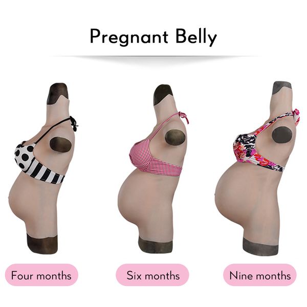 costume accessories pregnant 4/6/9 months fake chest with belly silicone breast forms for cosplay transgender crossdresser, Silver
costume accessories pregnant 4/6/9 months fake chest with belly silicone breast forms for cosplay transgender crossdresser, Silver