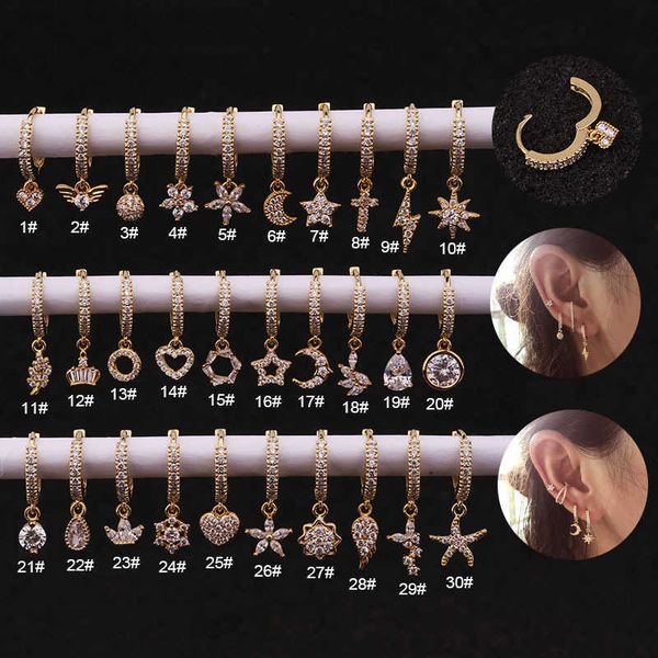 flower drop moon charms dangle earrings inlaid with cubic zircon creative piercing huggie hoop earrings buckles bridal boucle for women jewe, Silver
flower drop moon charms dangle earrings inlaid with cubic zircon creative piercing huggie hoop earrings buckles bridal boucle for women jewe, Silver