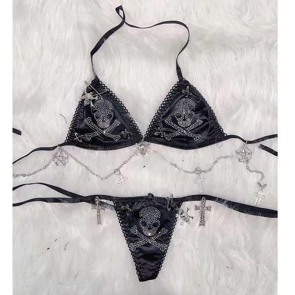 women's swimwear cross bikini skull y2k fashion bustier crop kawaii bikini gothic lolita 230505, White;black
women's swimwear cross bikini skull y2k fashion bustier crop kawaii bikini gothic lolita 230505, White;black