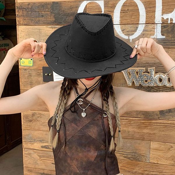 wide brim hats bucket western cowboy big trendy outdoor knight color windproof jazz 230504, Blue;gray
wide brim hats bucket western cowboy big trendy outdoor knight color windproof jazz 230504, Blue;gray