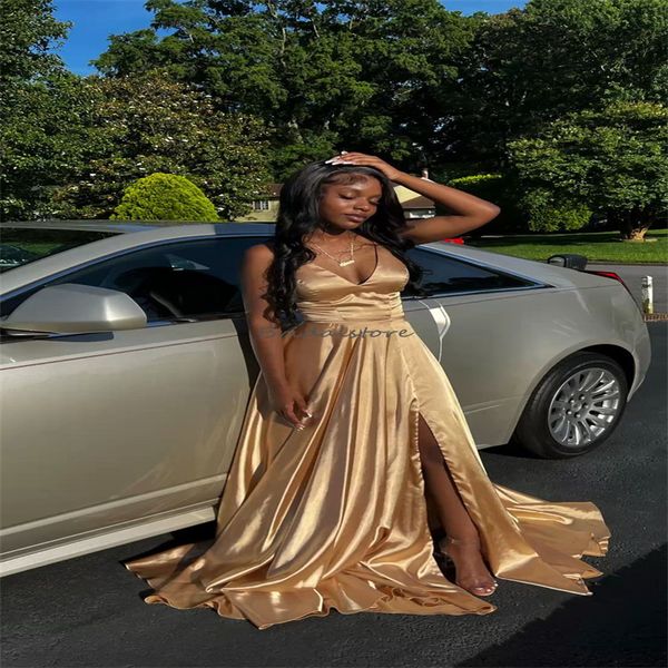 korean gold a line prom dress with slit 2023 v neck floor length japan elegant evening dress formal birthday party occasion wear robe de mar, Black
korean gold a line prom dress with slit 2023 v neck floor length japan elegant evening dress formal birthday party occasion wear robe de mar, Black