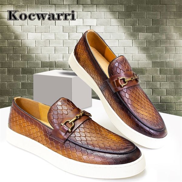 dress shoes genuine leather men's shoes handmade metal buckle snake leather shoes non-slip flat loafers banquet party wedding men', Black
dress shoes genuine leather men's shoes handmade metal buckle snake leather shoes non-slip flat loafers banquet party wedding men', Black