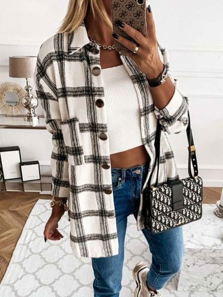 women's jackets autumn long plaid jacket women overshirt loose winter checkered jacket female long sleeve shirt jacket for women 230505, Black;brown
women's jackets autumn long plaid jacket women overshirt loose winter checkered jacket female long sleeve shirt jacket for women 230505, Black;brown