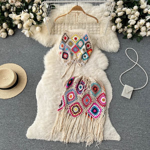 two piece dress gagaok set women summer patchwork fashion hook flower hollow indie folk suits camis mini bodycon skirts 230505, White
two piece dress gagaok set women summer patchwork fashion hook flower hollow indie folk suits camis mini bodycon skirts 230505, White