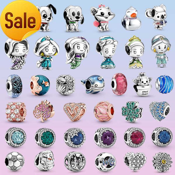 real 925 sterling silver princess cute animal charms series colorf crystal rose leaf beads fit pandora bracelet for women jewelry gift, Black
real 925 sterling silver princess cute animal charms series colorf crystal rose leaf beads fit pandora bracelet for women jewelry gift, Black