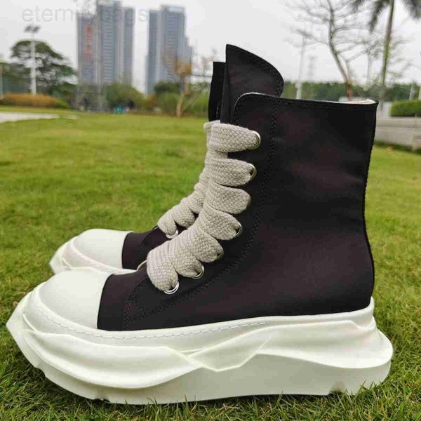 rick new high shoes canvas shoes thick laces double bottom thick sole elevated european and american fashion shoes owen, Black
rick new high shoes canvas shoes thick laces double bottom thick sole elevated european and american fashion shoes owen, Black
