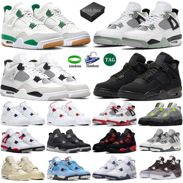 with box jumpman 4 4s basketball shoes men women black cat pine green se craft military black seafoam red thunder mens trainers sports sneak
with box jumpman 4 4s basketball shoes men women black cat pine green se craft military black seafoam red thunder mens trainers sports sneak
