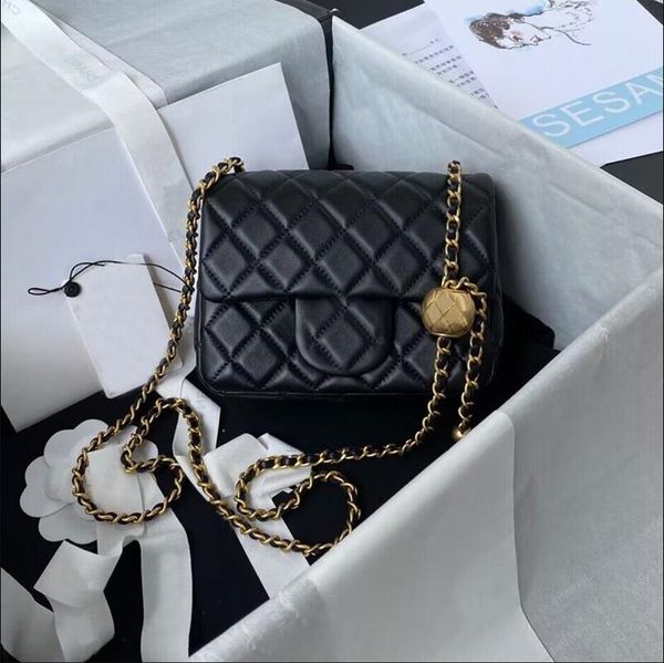 highest quality luxury designers mini square flap bags classic black lambskin leather wallet quilting hangbags crossbody shoulder bag gold o
highest quality luxury designers mini square flap bags classic black lambskin leather wallet quilting hangbags crossbody shoulder bag gold o