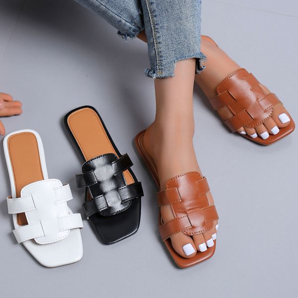 slippers plus size 35-43 flat women slippers chain square toe flat shoes women sandalias zapatos de mujer 230505, Black
slippers plus size 35-43 flat women slippers chain square toe flat shoes women sandalias zapatos de mujer 230505, Black