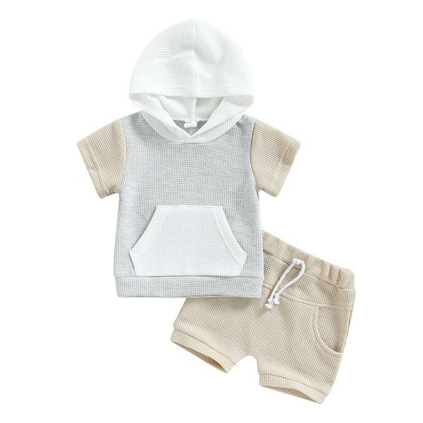 clothing sets 0-3years toddler baby 2pcs summer outfits short sleeve waffle knit pocket hoodie + shorts set aa230504, White
clothing sets 0-3years toddler baby 2pcs summer outfits short sleeve waffle knit pocket hoodie + shorts set aa230504, White
