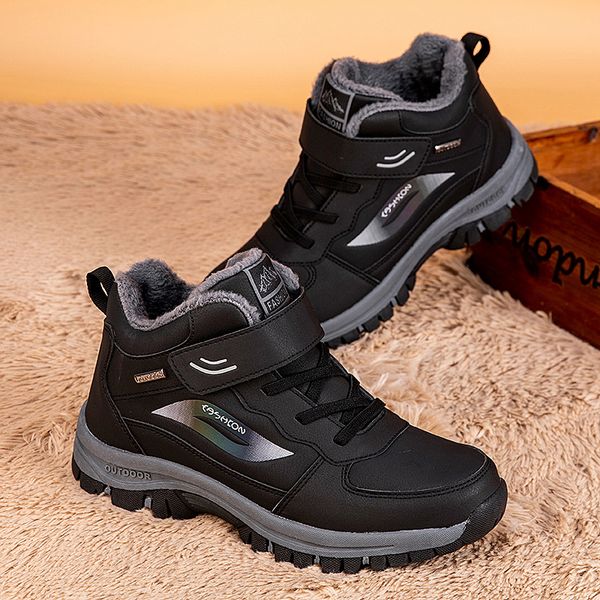 outdoor soft-soled shoes for male snow boots fashion classic warm winter footwear waterfoor non-slip women ankle boots, Black
outdoor soft-soled shoes for male snow boots fashion classic warm winter footwear waterfoor non-slip women ankle boots, Black