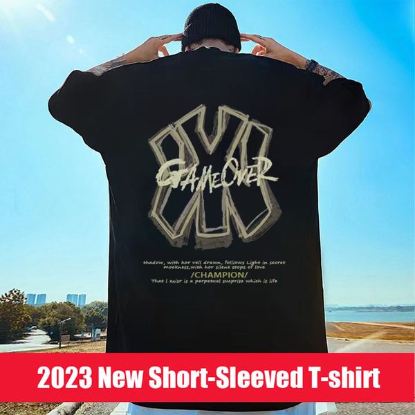 mens tshirts men woman t shirt luxury brand oversized clothing streetwear original summer 230505, White;black
mens tshirts men woman t shirt luxury brand oversized clothing streetwear original summer 230505, White;black