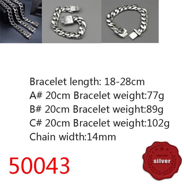 50043 hip hop s925 sterling silver bracelet punk style personalized youth cross flower boat anchor letter jewelry couple popular accessories, Golden;silver
50043 hip hop s925 sterling silver bracelet punk style personalized youth cross flower boat anchor letter jewelry couple popular accessories, Golden;silver
