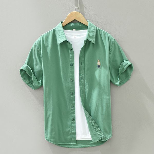 men's casual shirts green short sleeve shirts for men casual turn-down collar man summer new fashion cartoon pattern embroidery clothi, White;black
men's casual shirts green short sleeve shirts for men casual turn-down collar man summer new fashion cartoon pattern embroidery clothi, White;black