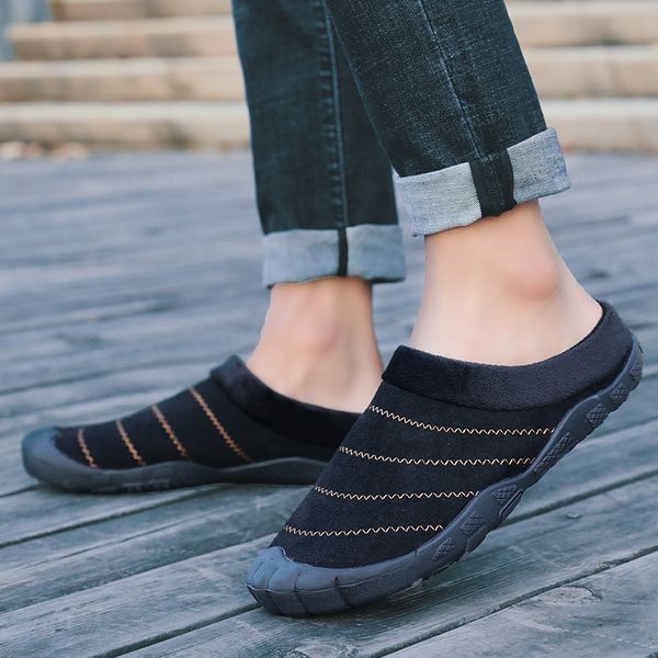 winter men slippers home indoor warm shoes plush outdoor non-slip slippers man flat cotton shoes fashion big size 39-48, Black
winter men slippers home indoor warm shoes plush outdoor non-slip slippers man flat cotton shoes fashion big size 39-48, Black