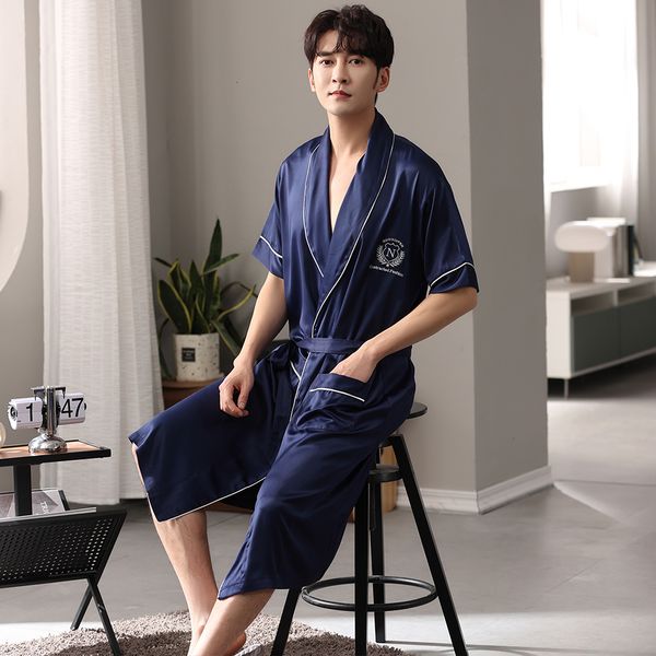 men's sleepwear summer untra-thin ice silk men's kimono dresses man casual solid embroidery bathrobes soft satin robe bath comfort, Black;brown
men's sleepwear summer untra-thin ice silk men's kimono dresses man casual solid embroidery bathrobes soft satin robe bath comfort, Black;brown