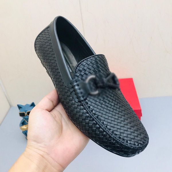 designer's latest casual shoes fine woven ten imported men's leather shoes business rubber non-slip outsole cover shoes, Black
designer's latest casual shoes fine woven ten imported men's leather shoes business rubber non-slip outsole cover shoes, Black