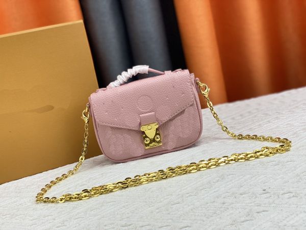 micro pochette bag embossed monograms flowers mini satchel bags gold chain strap shoulder bag luxury designer cross-body purse envelope flap
micro pochette bag embossed monograms flowers mini satchel bags gold chain strap shoulder bag luxury designer cross-body purse envelope flap