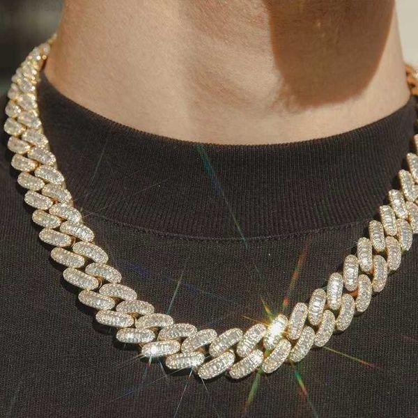 fashion design 19mm wide 925 silver gra baguettes moissanite diamond cuban link chain for mens rapper hip hop necklace
fashion design 19mm wide 925 silver gra baguettes moissanite diamond cuban link chain for mens rapper hip hop necklace