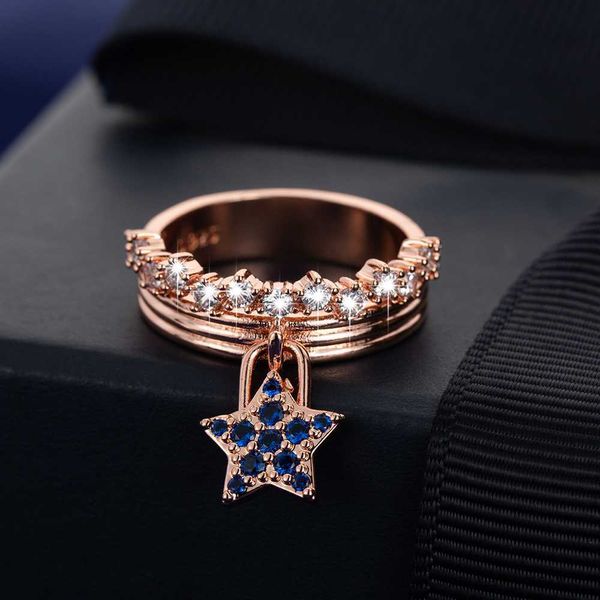 band rings star pendant ring luxury jewelry for women wedding band promise rose gold rings for girls engagement gift, Silver
band rings star pendant ring luxury jewelry for women wedding band promise rose gold rings for girls engagement gift, Silver