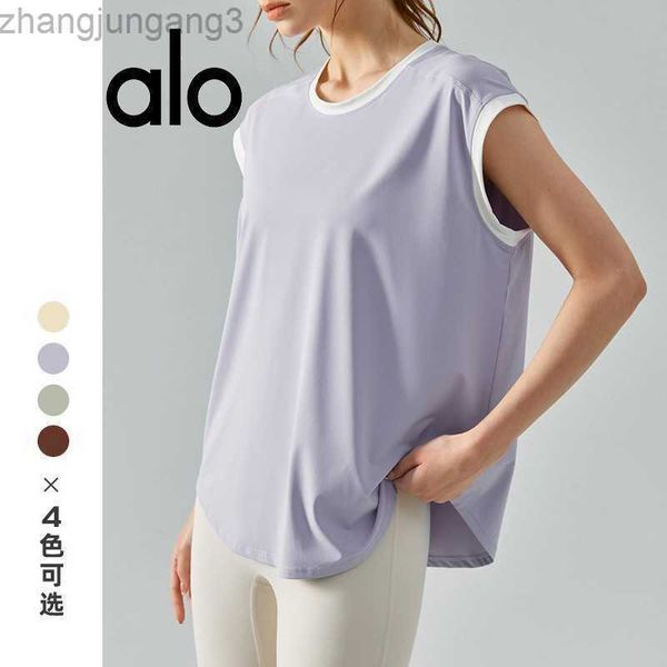 desginer alo yoga t shirt running sport tank canshoulder cup shirt loose casual color matching short sleeved t-shirt fitness wear for women, White
desginer alo yoga t shirt running sport tank canshoulder cup shirt loose casual color matching short sleeved t-shirt fitness wear for women, White