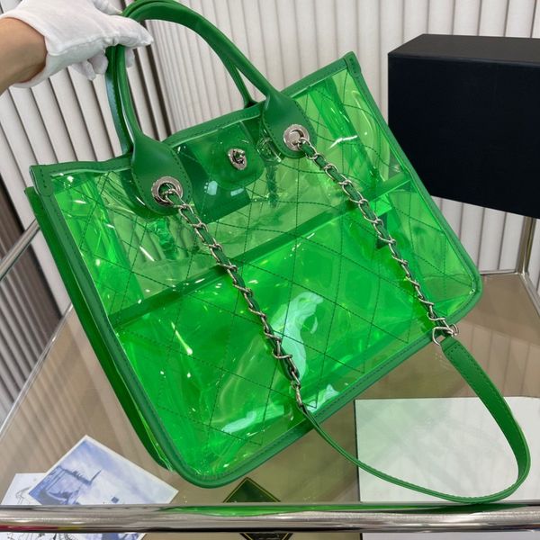 women's one shoulder bag designer bag luxury handbag transparent pvc large capacity tote bag classic ringer shopping bag senior chain b
women's one shoulder bag designer bag luxury handbag transparent pvc large capacity tote bag classic ringer shopping bag senior chain b