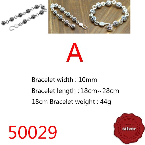 50029 hip hop s925 sterling silver bracelet punk style personalized youth cross flower letter boat anchor ball jewelry couple popular access, Golden;silver
50029 hip hop s925 sterling silver bracelet punk style personalized youth cross flower letter boat anchor ball jewelry couple popular access, Golden;silver