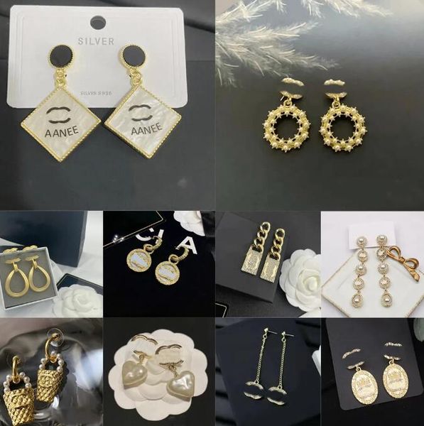 20style classic style gold plated 925 silver luxury brand designers letters stud earrings geometric women crystal rhinestone pearl earring w, Golden;silver
20style classic style gold plated 925 silver luxury brand designers letters stud earrings geometric women crystal rhinestone pearl earring w, Golden;silver
