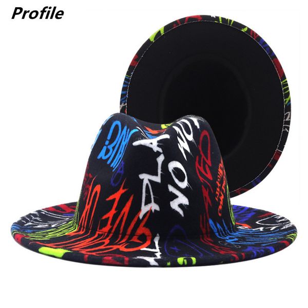 wide brim hats bucket tiedye fedora hat wholesale autumn and winter graffiti letters monochrome handpainted felt 230504, Blue;gray
wide brim hats bucket tiedye fedora hat wholesale autumn and winter graffiti letters monochrome handpainted felt 230504, Blue;gray