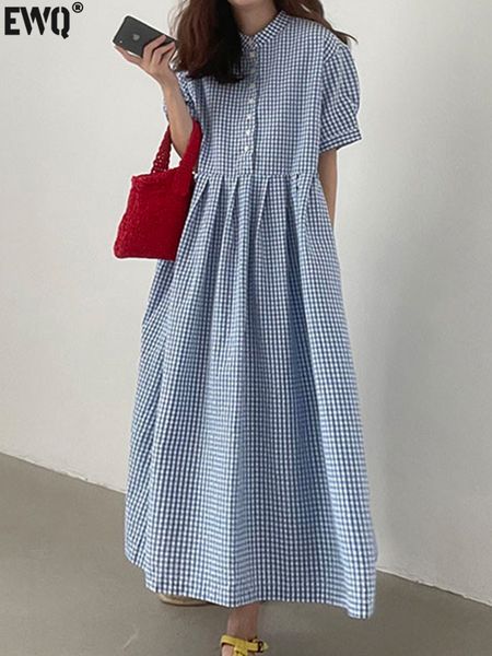 casual dresses ewq modern lady beautiful dress korean chic clothes woman summer vestidos female elegant crew neck check robe 16y1941 230505, Black;gray
casual dresses ewq modern lady beautiful dress korean chic clothes woman summer vestidos female elegant crew neck check robe 16y1941 230505, Black;gray