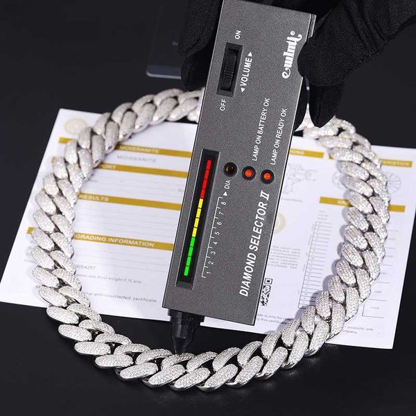 new arrival rapper jewelry 20mm gold plated 925 sterling silver round cut vvs moissanite iced out cuban link chain for men
new arrival rapper jewelry 20mm gold plated 925 sterling silver round cut vvs moissanite iced out cuban link chain for men