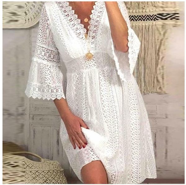 casual dresses women embroidered lace party dress summer office fashion v-neck a-line dress ladies casual half sleeve beach dress vestido 23, Black;gray
casual dresses women embroidered lace party dress summer office fashion v-neck a-line dress ladies casual half sleeve beach dress vestido 23, Black;gray