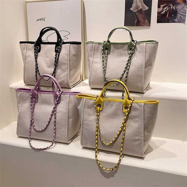 50% off factory online korean version women's bag new large capacity trendy with contrasting color chain tote shoulder internet red por
50% off factory online korean version women's bag new large capacity trendy with contrasting color chain tote shoulder internet red por