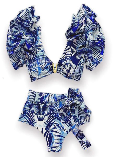 twopiece suits vneck high waist bikini sets shoulder ruffled printed swimsuit two pieces swimwear women bathing suits beachwear 230505
twopiece suits vneck high waist bikini sets shoulder ruffled printed swimsuit two pieces swimwear women bathing suits beachwear 230505