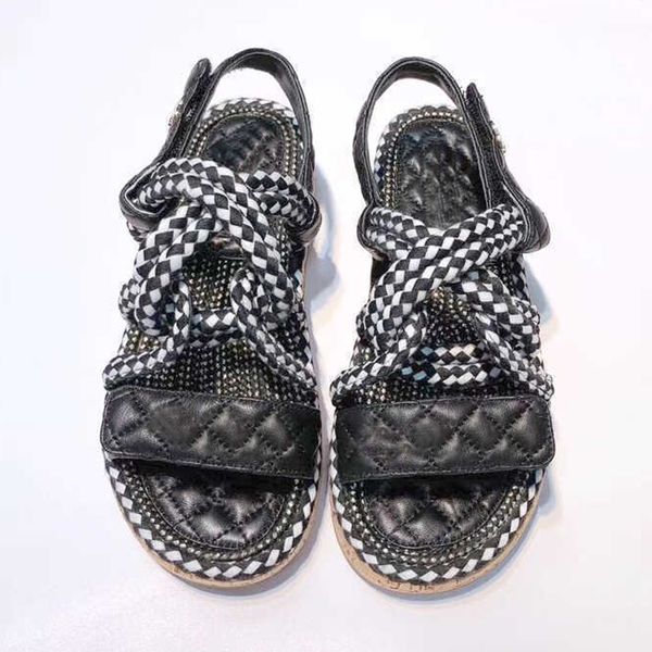 dad rope cord sandals designers shoes ankle strap sandal summer beige slingback sandales wedge leather pink stylish slipper sliders women ca, Black
dad rope cord sandals designers shoes ankle strap sandal summer beige slingback sandales wedge leather pink stylish slipper sliders women ca, Black