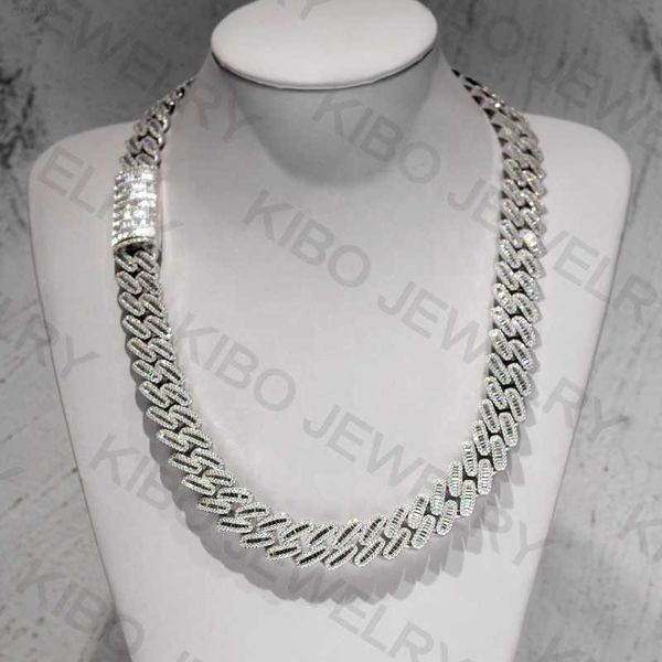 hand setting iced out 18mm miami sterling silver baguette moissanite cuban link chain necklace
hand setting iced out 18mm miami sterling silver baguette moissanite cuban link chain necklace