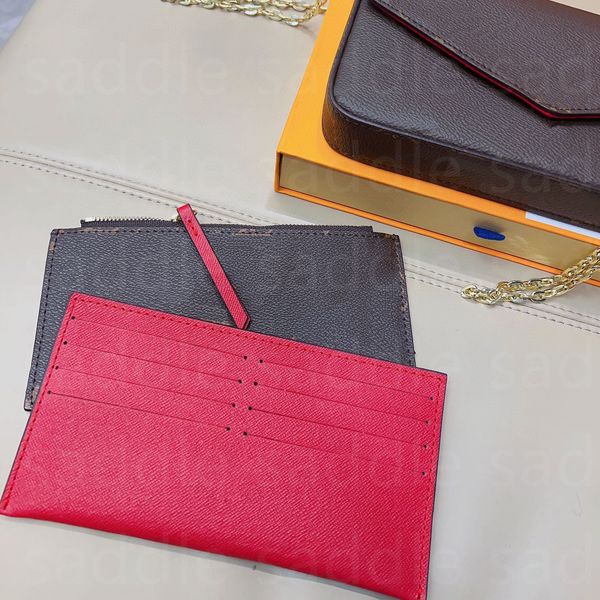 designer wallets multi felicie pochette shoulder bag m61276 fashion ladies crossbody bags chain bags with box hight-end three-piece set hand, Red;black
designer wallets multi felicie pochette shoulder bag m61276 fashion ladies crossbody bags chain bags with box hight-end three-piece set hand, Red;black