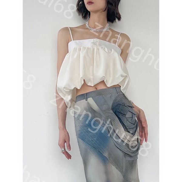 23ss womens tanks camis vest womens designer clothing solid color bow accessories hem elastic fluffy short front long back wipe chest suspen, White
23ss womens tanks camis vest womens designer clothing solid color bow accessories hem elastic fluffy short front long back wipe chest suspen, White