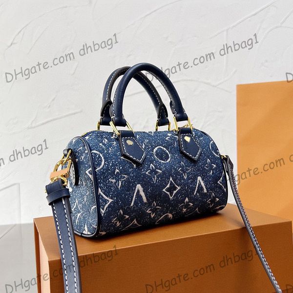 womens speedy blue denim jeans blue bags pillow handle totes with removable strap crossbody shoulder handbags mini pocket with old flower po
womens speedy blue denim jeans blue bags pillow handle totes with removable strap crossbody shoulder handbags mini pocket with old flower po