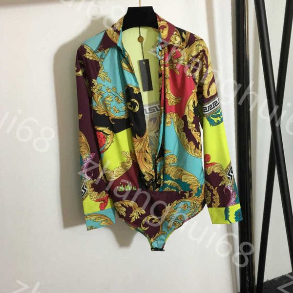 23ss designer bathing suit womens bikini bikini swimwear vintage printed lapel cardigan long-sleeved jumpsuit tights bottoming women clothes, White;black
23ss designer bathing suit womens bikini bikini swimwear vintage printed lapel cardigan long-sleeved jumpsuit tights bottoming women clothes, White;black