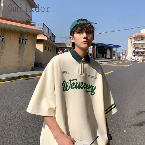 men s t shirts gmiixder american vintage short sleeve lapel shirt high street summer oversize versatile letter embroidery preppy t shirt 230, White;black
men s t shirts gmiixder american vintage short sleeve lapel shirt high street summer oversize versatile letter embroidery preppy t shirt 230, White;black