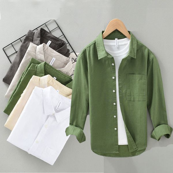 men's casual shirts sping men's simple chest pocket long sleeve shirt fashion streetwear sold color cotton linen breasted loose ve, White;black
men's casual shirts sping men's simple chest pocket long sleeve shirt fashion streetwear sold color cotton linen breasted loose ve, White;black