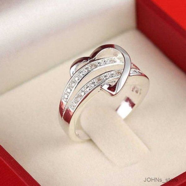 band rings fashion women rings half heart-shaped heart women wedding ring size 5 ring gift, Silver
band rings fashion women rings half heart-shaped heart women wedding ring size 5 ring gift, Silver