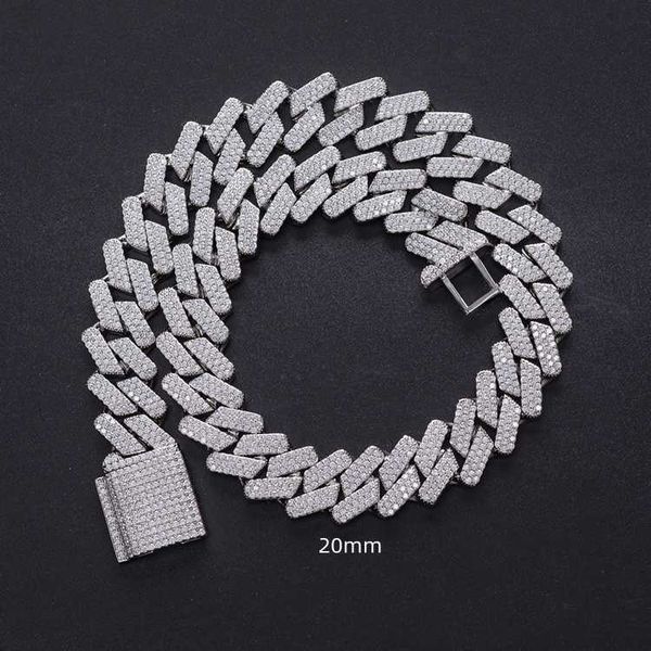 redleaf luxury fashion men women jewelry iced out 2 row 20mm width vvs moissanite cuban link chain necklace, Silver
redleaf luxury fashion men women jewelry iced out 2 row 20mm width vvs moissanite cuban link chain necklace, Silver